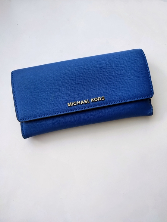 Шкіряне жіноче портмоне бренд Michael Kors, фото №9