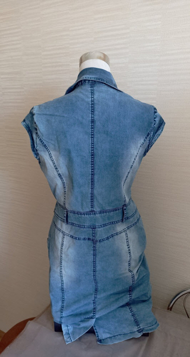  Stella Стильное красивое женское платье с кармашками джинс, фото №8