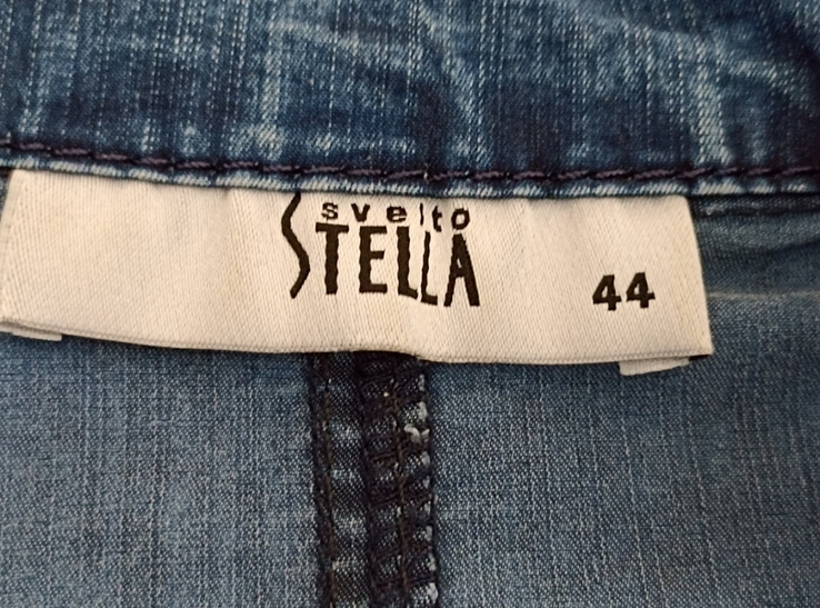  Stella Стильное красивое женское платье с кармашками джинс, фото №10
