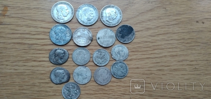 Монети срібні різні одним лотом, photo number 3