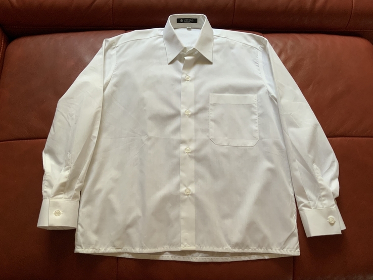 Рубашка белая, 8-10 лет, новая, фото №8