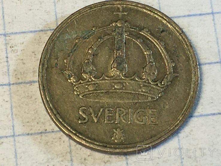 Швеция 10 эре 1944 год, фото №2