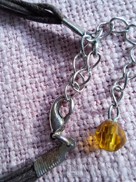 Ожерелье кулон подвеска камень жемчуг перламутр 27 гр, фото №13