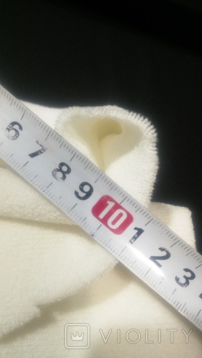 Fabric 1.30 * 3.0 White small terry. New., photo number 4