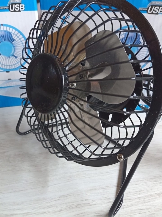 Вентилятор настольный Металл ,винт 10 см, 4 Вт, USB, photo number 2