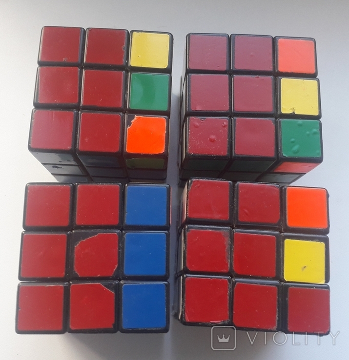 Кубик Рубика, времен СССР, со следами использования - 4 шт., фото №4
