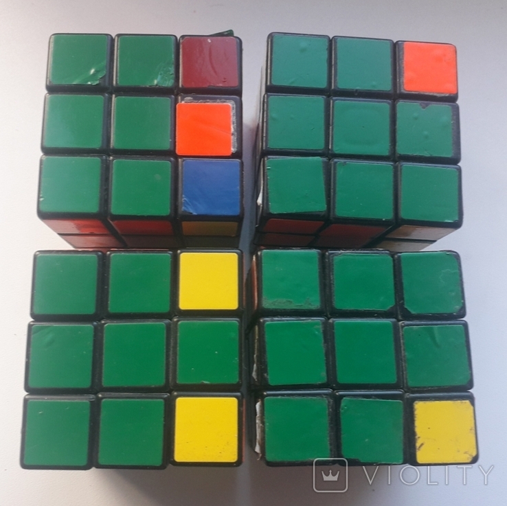 Кубик Рубика, времен СССР, со следами использования - 4 шт., фото №5