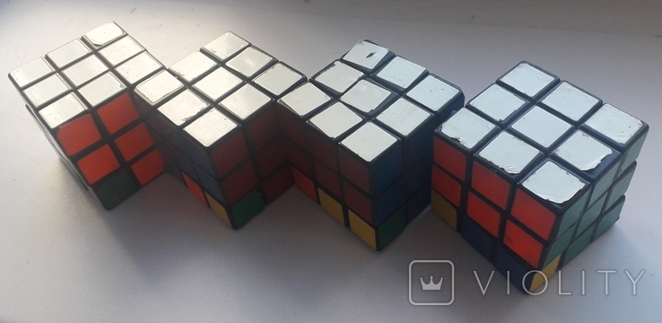 Кубик Рубика, времен СССР, со следами использования - 4 шт., фото №2