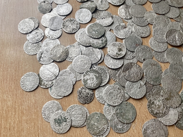 287 монет середньовіччя срібло, фото №7