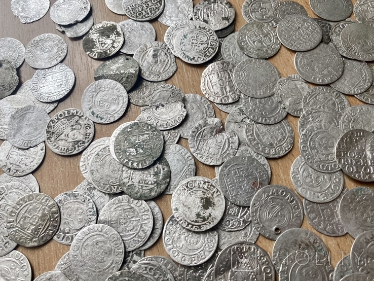 287 монет середньовіччя срібло, фото №9