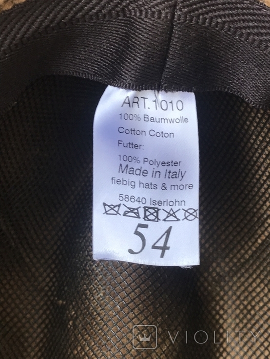 Стильная шляпа. Made in Italy. Размер 54., фото №13