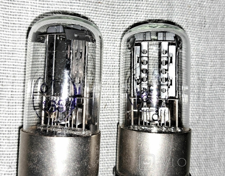 Лампа 6Н8С мет. цоколь с дырчатым анодом. 2 шт., фото №5