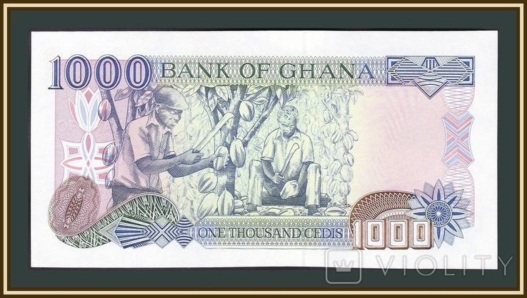 Гана 1000 седи 1999 P-32 (32d), фото №3