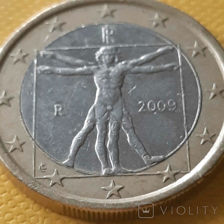 Італія / 1 євро / 2009, фото №6