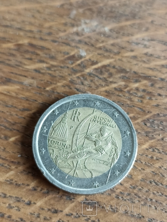 2 євро, пам'ятна, Італія, Турін, фото №2