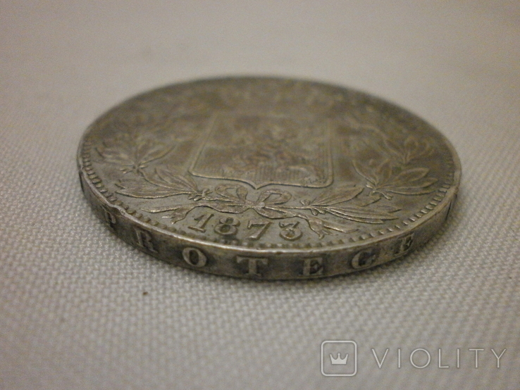 5 франків 1873 р. срібло. Бельгія., фото №8