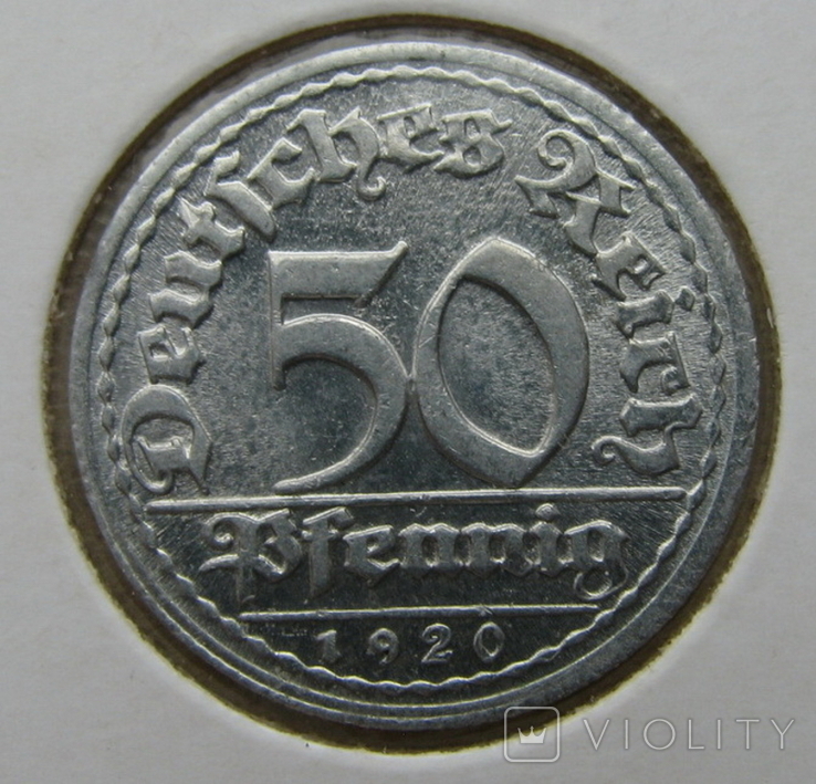 50 пфеннингов 1920, фото №2