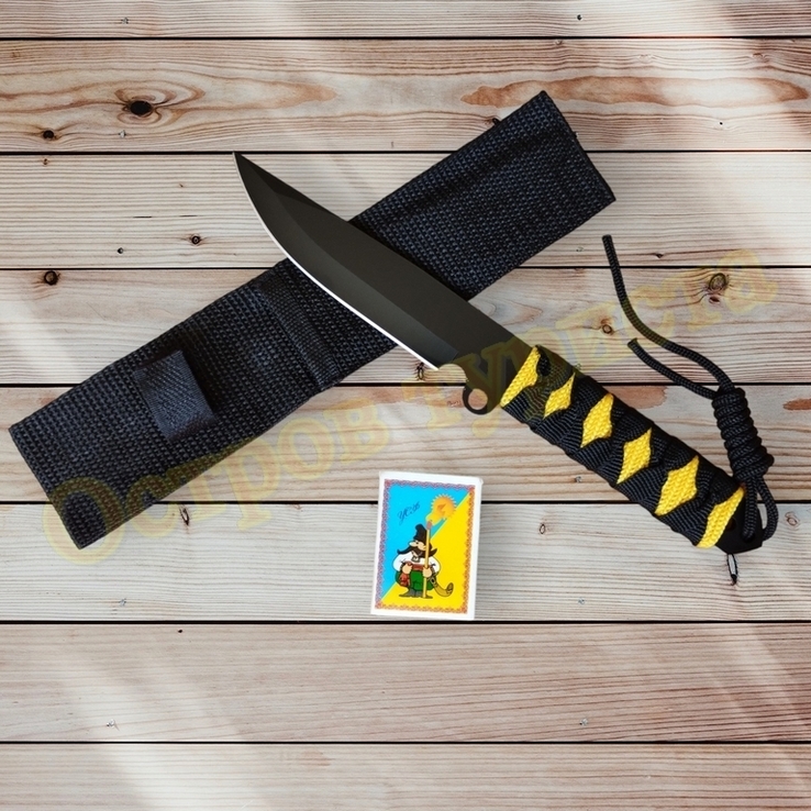 Нож тактический метательный Black Strider с чехлом 24см, numer zdjęcia 3