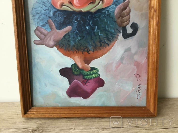 Картина Гном с зонтиком., фото №5