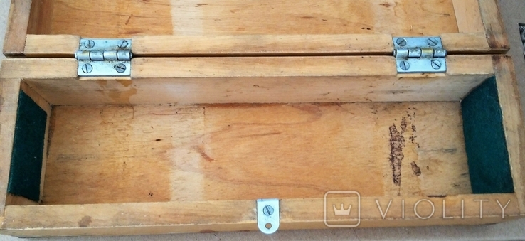 Дерев'яна коробочка-скринька під прилад або якесь обладнання, Розміри 22х6,5х7 см., фото №13