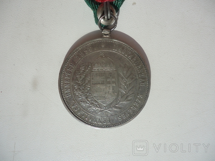 Австро-венгрия медаль 1000 летия венгрии 1896, фото №4