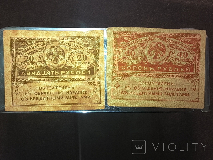 Казначейский знак 20 40 рублей, фото №4