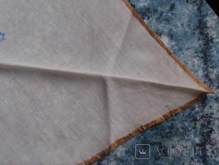 Дореволюционный носовой платок, салфетка, фото №6