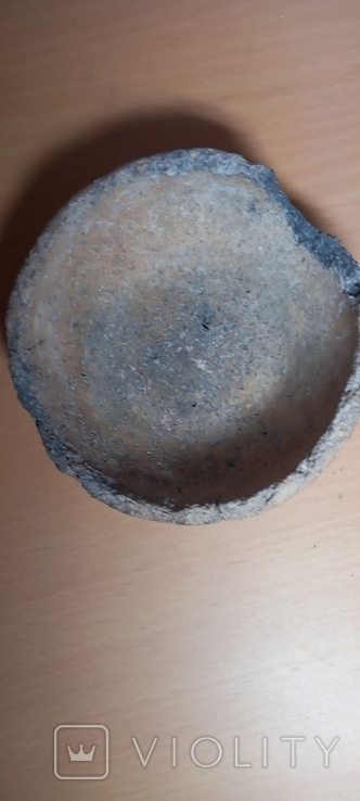 Античная керамичная тарелочка высота 4 см,диаметр- 10 см, фото №5