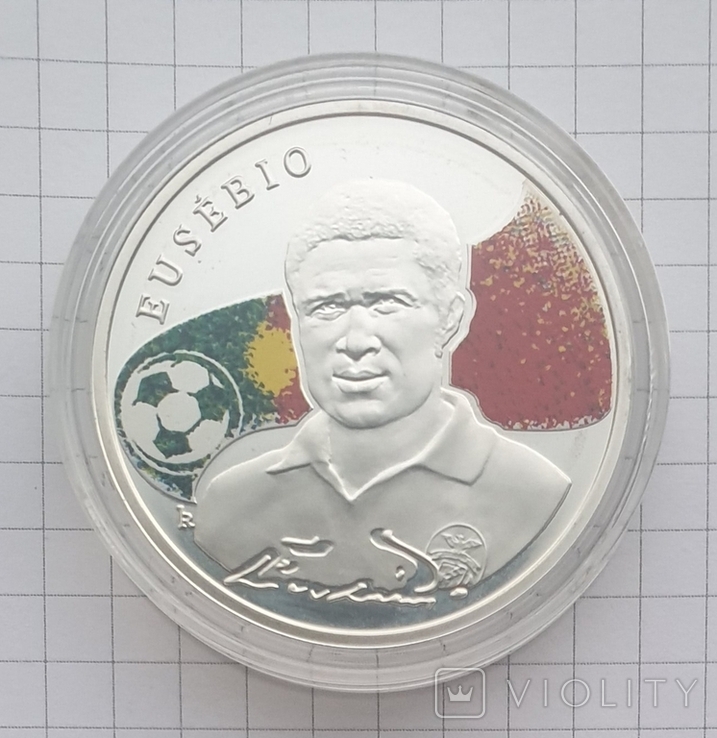 100 драм. 925 проба. Эйсебио. Proof. Армения. 2008, фото №3