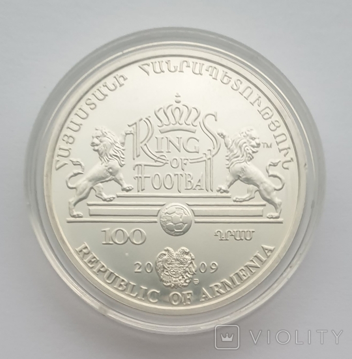 100 драм. 925 проба. Беккенбауэр. Proof. Армения. 2009, фото №4