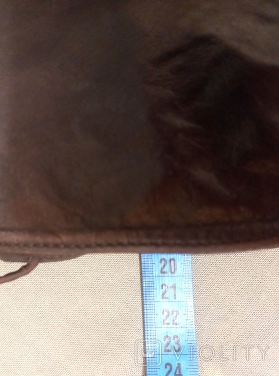 Жіноча вінтажна плечова сумка Натуральна шкіра Темно-коричневий Європа, фото №13