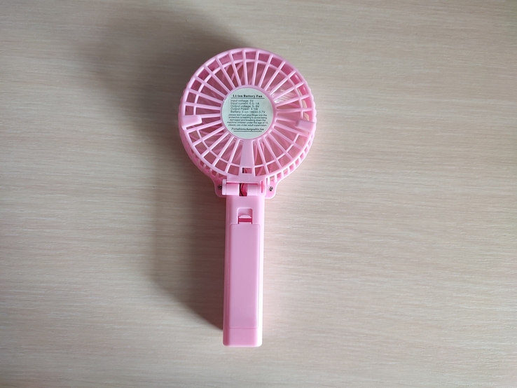 Портативный ручной-настольный Мини Вентилятор Mini Fan Розовый, photo number 5