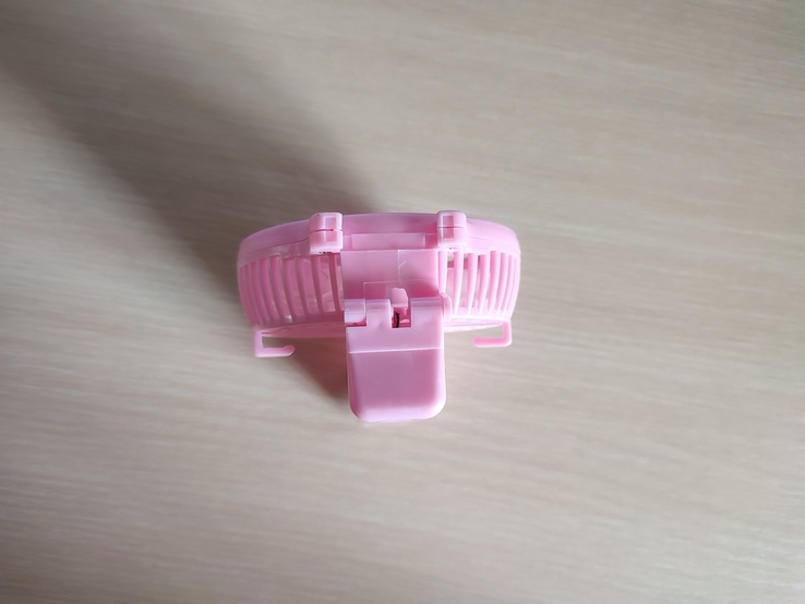 Портативный ручной-настольный Мини Вентилятор Mini Fan Розовый, фото №9