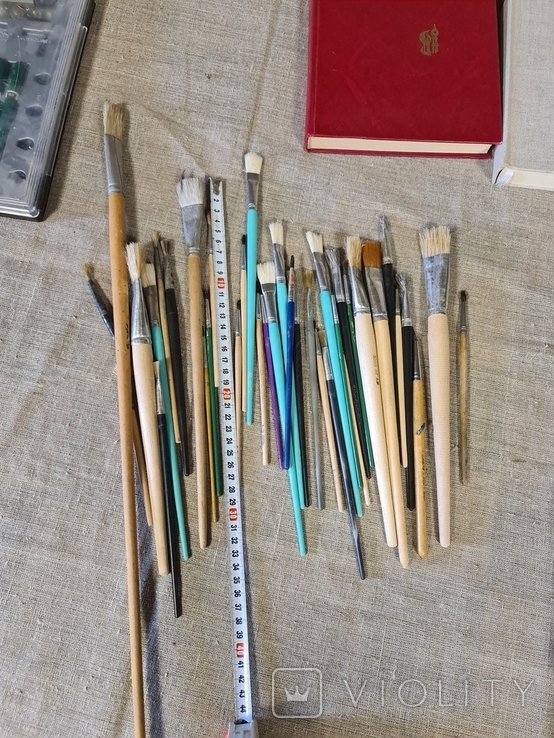 Різне для малювання, олівці,пензлики, книги., фото №7