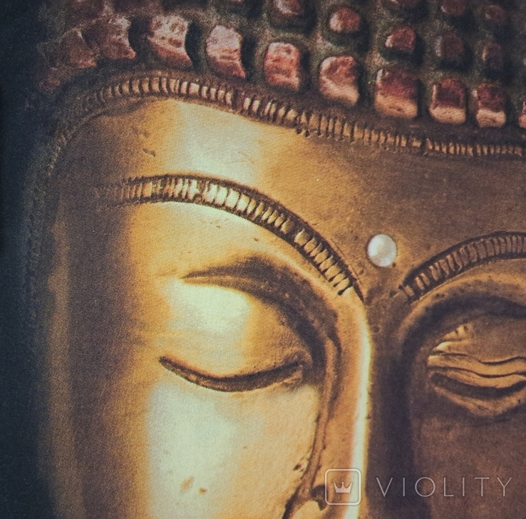 Будда, голова Будды, фото принт, декор на стену 88/67 см, фото №5