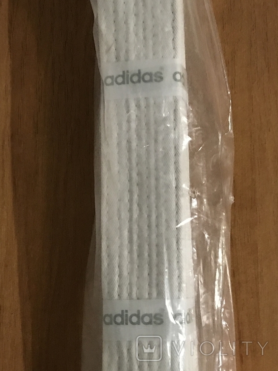 Белый пояс карате. adidas. 220 см. Новый. В упаковке., фото №9