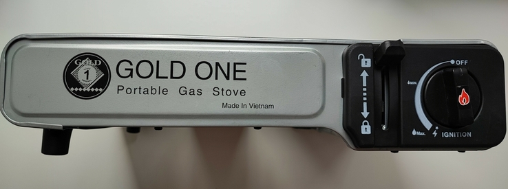 Портативная газовая плита Gold One с адаптером в кейсе, фото №7