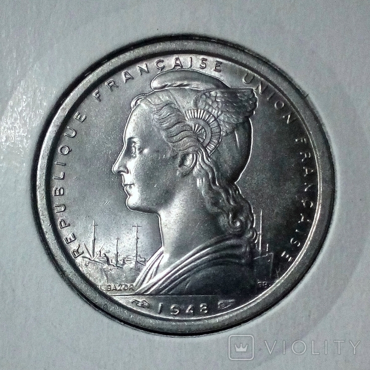 Камерун 2 франка 1948 г., фото №6