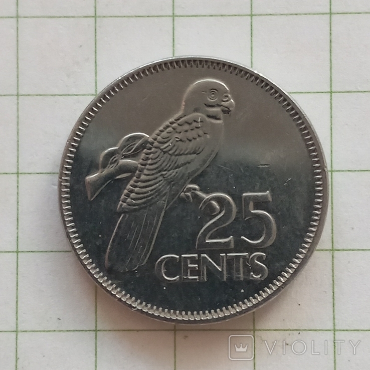 Сейшельские острова 25 центов 2012 год, фото №2