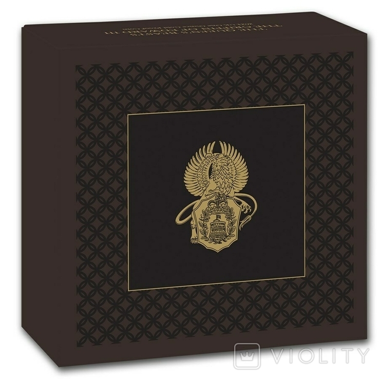  Золотая монета Queen's Beasts Griffin Proof, 2021 ГБ, 1 унция (с коробкой и сертификатом), фото №5