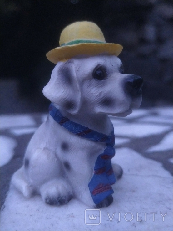 Собака в шляпе и галстуке статуэтка – на сайте для коллекционеров VIOLITY |  Купить в Украине: Киеве, Харькове, Львове, Одессе, Житомире