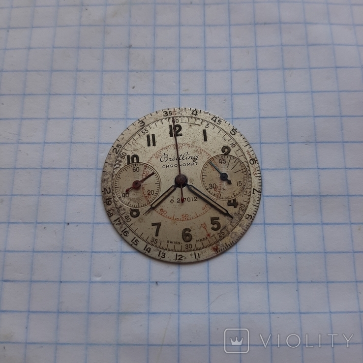 Механические хронограф breitling chronomat 217012 стальной корпус циферблат стрелки, фото №3