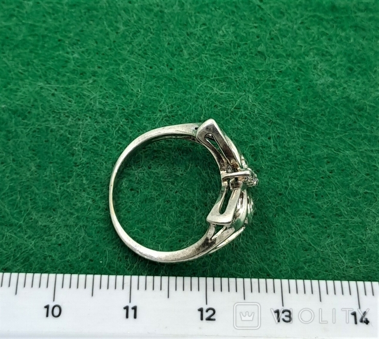 Кольцо Серебро Бабочка, фото №6