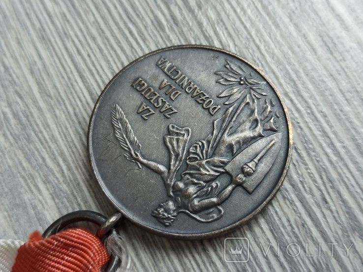 Медаль. За заслуги / пожежна служба / Польща, фото №8