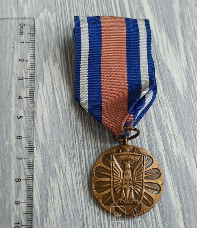 Медаль. За заслуги в охороні громадського порядку / Польща, фото №12