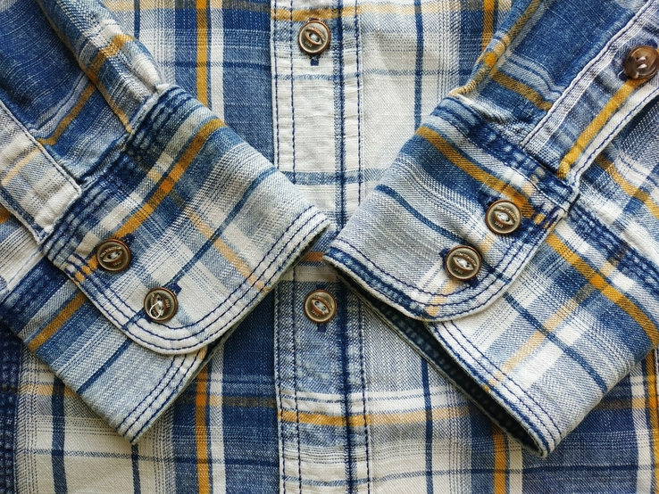 Сорочка чоловіча джинсова TOM TOMPSON коттон p-p L, фото №8