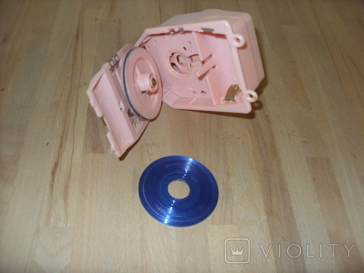 Старый механизм игрушки (виниловая пластинка) с имитацией смеха - 2 вида Германия., фото №7