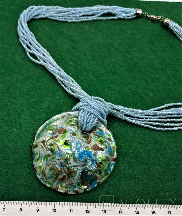 Ожерелье Серебро 925 Венецианское Стекло Murano, фото №3