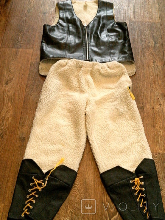 Теплий комплект (штани,утеплювачі,жилетка), фото №2