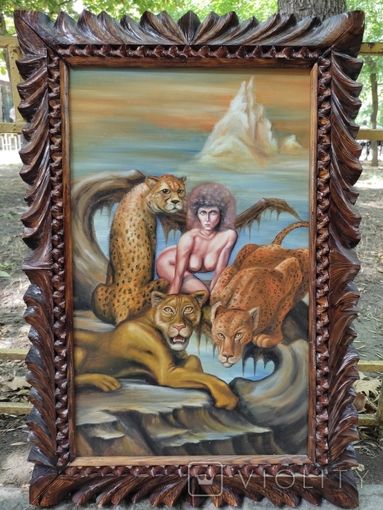 Картина "Амазонка" Вологдин.В.. Холст.масло. 2007, фото №3